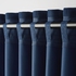 LAGEROLVON Room darkening curtains, 1 pair, blue, 145x300 cm - IKEA