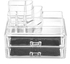[W1551]2 Drawers Clear Cosmetic Lipstick Storage Makeup Box Organizer Brush Holder Display Box