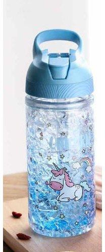 Hello Water 400ml Unicorn Water Bottle - Blue