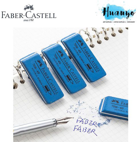 Faber-Castell Natural Latex Free Colour Pencil & Pen Ink Rubber Sand Eraser (Per Pcs)