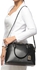 Lauren by Ralph Lauren 431605043001 Tate Novelty Stud Dome Satchel Bag for Women - Leather, Black