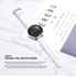 Replacement 20mm Leather Strap for Samsung Galaxy Watch Active Series White