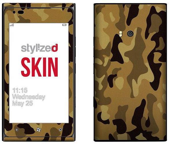 Stylizedd Premium Vinyl Skin Decal Body Wrap For Nokia Lumia 900 - Camo Mini Desert