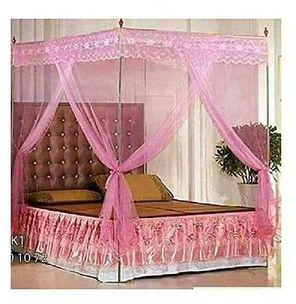 Generic Mosquito Net With Metallic Stand 4 By 6 - Pink