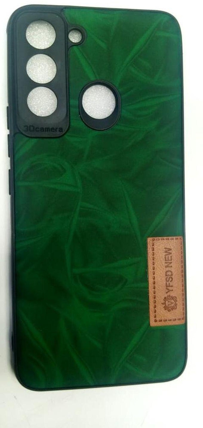 Tecno Pop 5 Pro Leather Classy Protective Cover Case - Green.