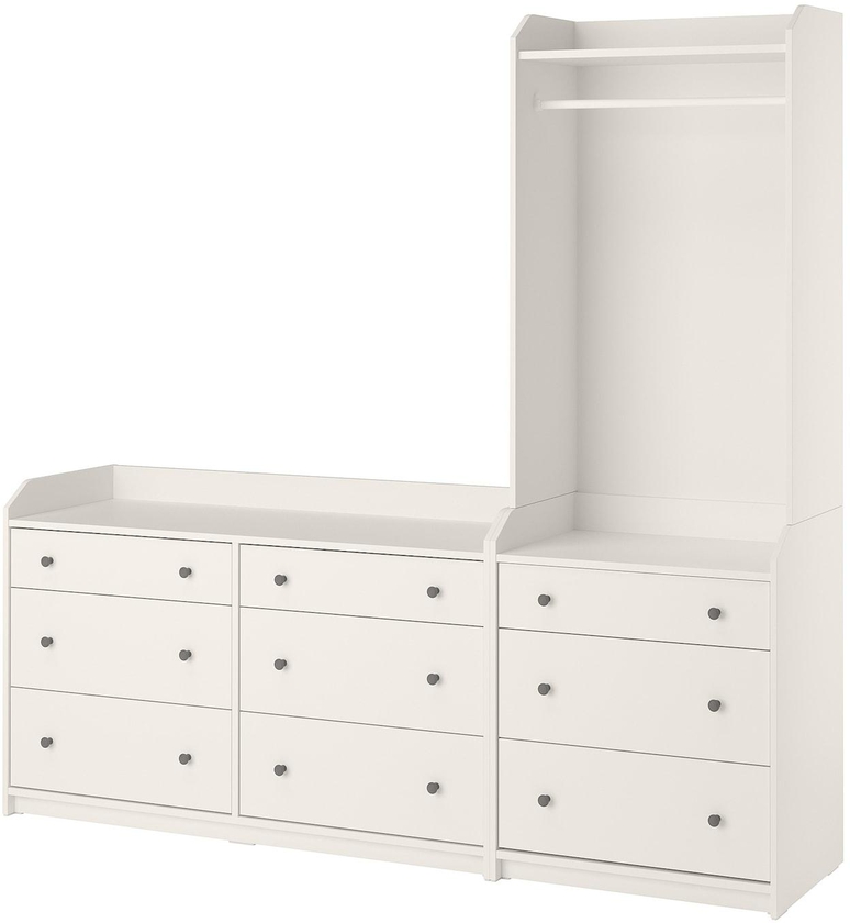 HAUGA Storage combination - white 208x199 cm