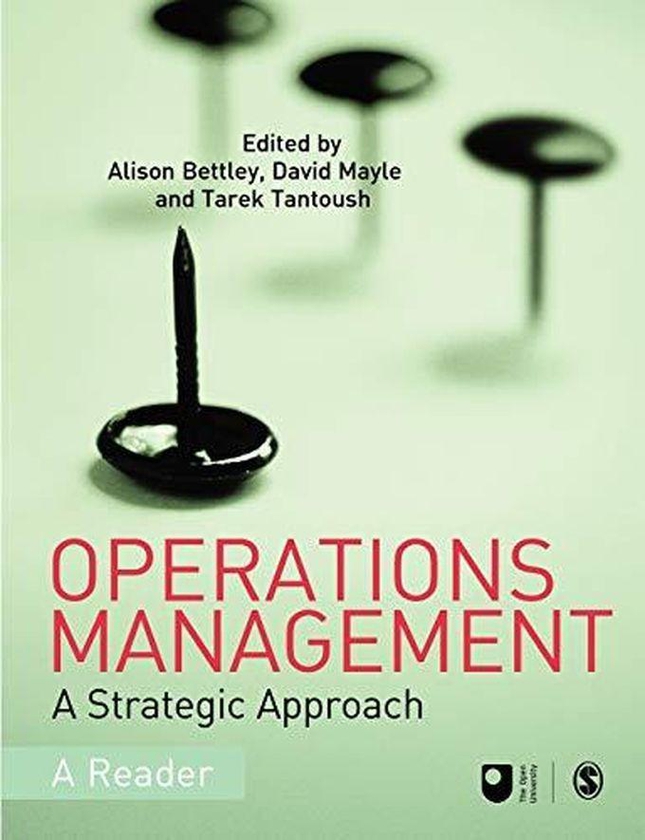 Sage Publications Operations Management ,Ed. :1