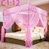 Mosquito Net With Metallic Stand -Pink