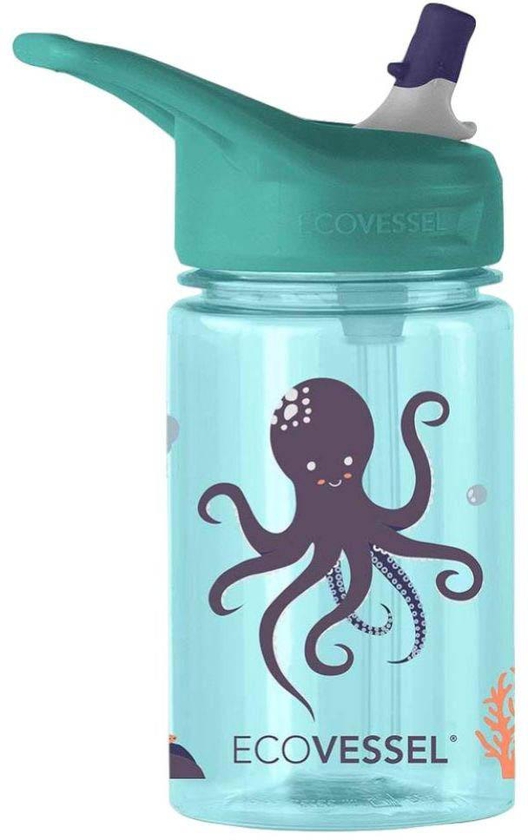 Ecovessel - Splash Kids Water Bottle 12oz/370ml - Under Water- Babystore.ae