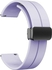 22mm Silicone Magnetic Buckle Watch Band Compatible With Samsung Galaxy Watch 3 45mm / Gear S3 / Huawei GT3 46mm / GT2E / GT2 Pro / Magic 2 46mm / Amazfit / GTR3 (Purple)