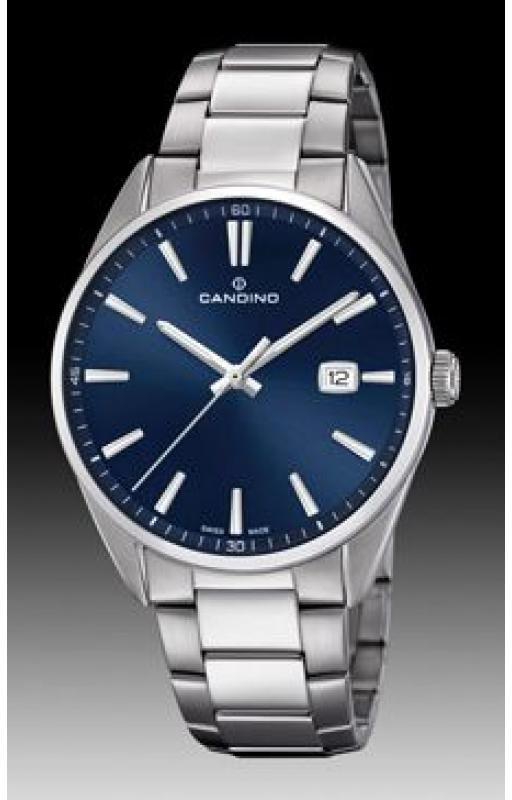 Candino Mens Quartz Watch stainless-steel Blue Dial C4621/3