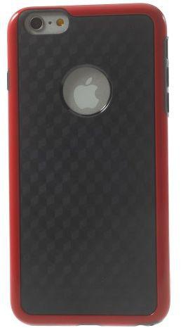 غطاء مكعب تي بي يو لهواتف ايفون 6 بلس ب5.5 بوصة - اسود/احمر