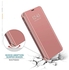 IMIRST Case for Galaxy A53 5G Case Mirror Design Clear View Plating Flip Case with Kickstand Shockproof Full Body Protective Cover for Samsung Galaxy A53 5G PU Mirror:Rose Gold QH