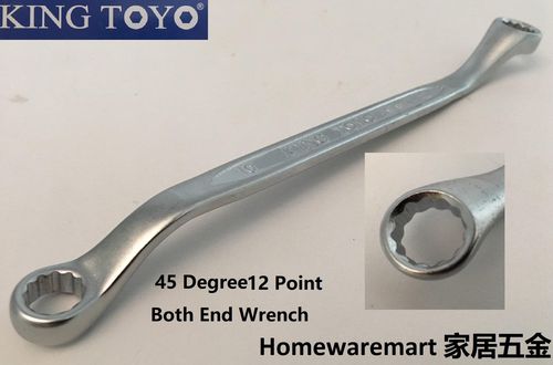 King Toyo Double Ring 12 Point Spannar/Wrench (Silver)