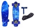 Pany 2206D Skateboard With PU Flash Wheels + CarryBag + Tool - BlueSky