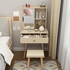GTE Bedroom Nordic Dressing Vanity Table Simple Dresser With Rotating Mirror (D60) (3 Colors)