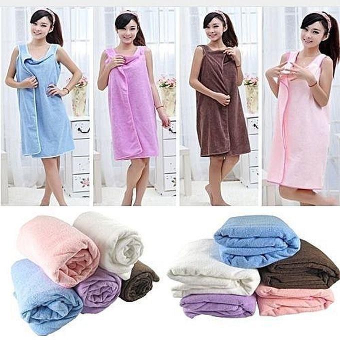 Female Bath Robe / Body Wrap Towel - Multicolour