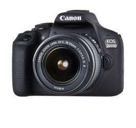 Canon Digital Cam EOS 2000D 24 megapixels Lens AF-P 18 VR 55 EU26