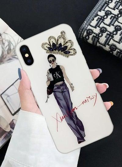 iPhone XS Max Girl Design Case Fashionable Stylish Shockproof Cover Design 1
