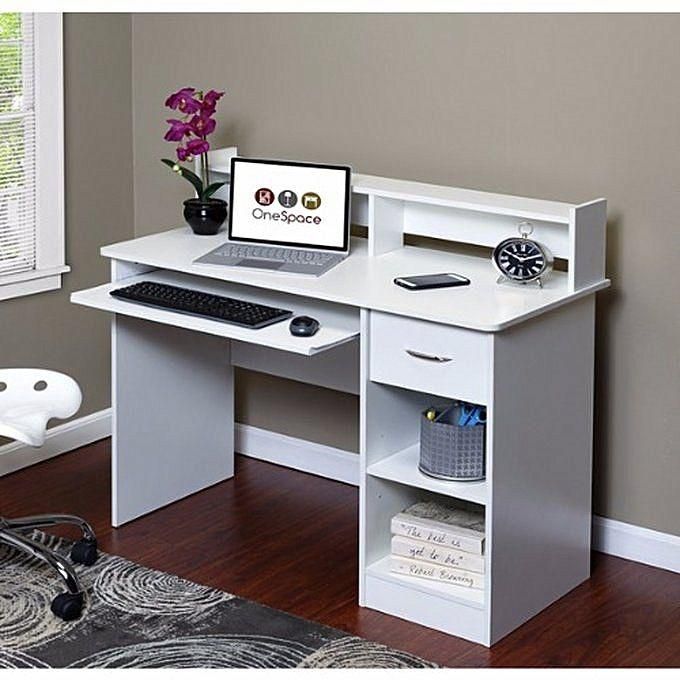 Constantino Callan 2 - Computer Desk Off-White( Delivery Within Lagos, Ogun And Oyo Only)