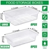 Meanplan Food Storage Containers for Fridge Plastic refrigerator Organizers with Removable Drain Plate and Lid Stackable Produce Containers to Keep Fruits, Vegetables, Meat(12 Packs)