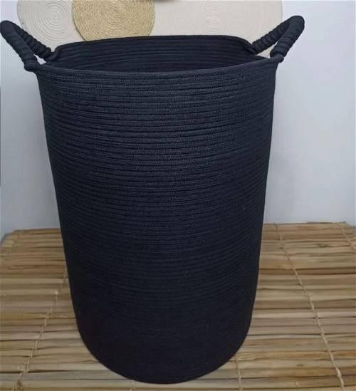 Rope Storage Basket, Black - B409