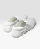 White Basic Slip-On Shoes