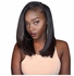 Short Straight Synthetic Heat Resistant Front Lace Wig Black 20x18x3cm