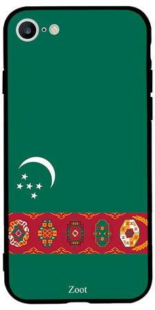 Thermoplastic Polyurethane Protective Case Cover For Apple iPhone 6 Turkmenistan Flag