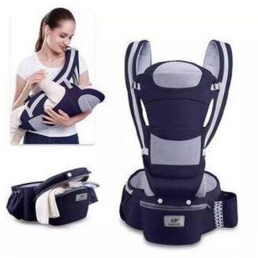Multifunctional Comfortable 3 In 1 Hip Seat Baby Carrier-Navy Blue