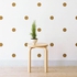 50 Pcs Large Polka Dots Diy Decorative Wall Sticker - Gold