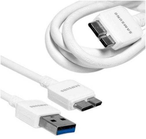 White for Samsung Galaxy Note 3 N9005 N9000 Micro USB 3.0 Data Sync Charger Cable