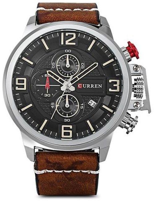 Curren CURREN 8278 Men Leather Wristwatch - Brown