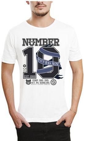 Ibrand S295 Unisex Printed T-Shirt - White, Large