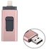 3 In 1 USB 2.0 & 8 Pin & Micro USB 32GB Flash Drive(Rose Gold)