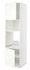METOD Hi cb f oven/micro w 2 drs/shelves, white/Bodbyn grey, 60x60x220 cm - IKEA
