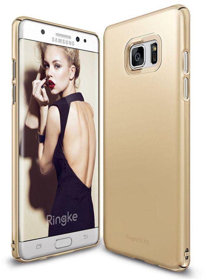 Premium Slim Snap Case Cover For Samsung Galaxy Note 7 Gold