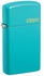 Lighters Zippo Slim Flat Turquoise Zippo Logo - 49529ZL