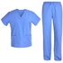 Fashion Sky Blue Unisex Medical Scrubs