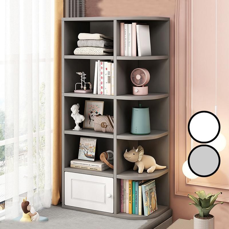 GTE 5 Layer Bay Window Cabinet Bedroom Bookcase Storage Rack (2 Colors)