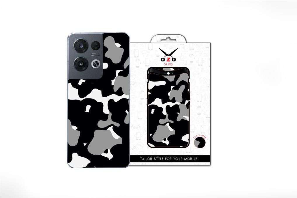 OZO Skins Camouflage Grey Black (SE213CGB) For Oppo Rano 9 5G