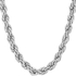 Men's And Women's Long Chain Plated Silver And Platinum