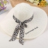Fashion Gorgeous Silk Cheetah Bow Sun Hats