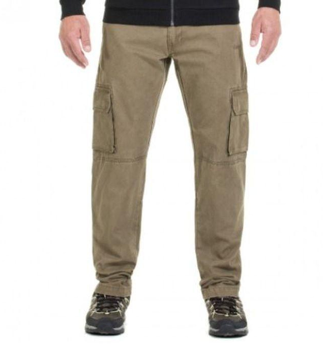 Classic Combat Chinos Trousers For Men - Brown