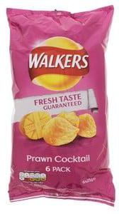 Walkers Prawn Cocktail Chips 6 x 25 g