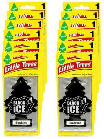 12-Piece Card Air Freshener - Black Ice