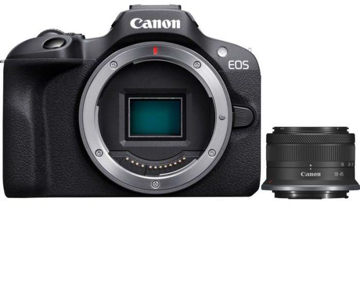 Canon EOS R100 + RF-S 18-45mm IS STM Lens
