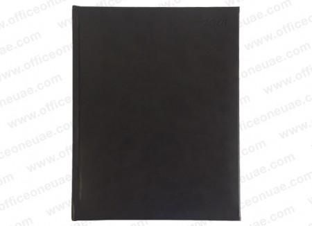2018 Diary, PU, 21 x 27 cm, 1Day/Page, Black