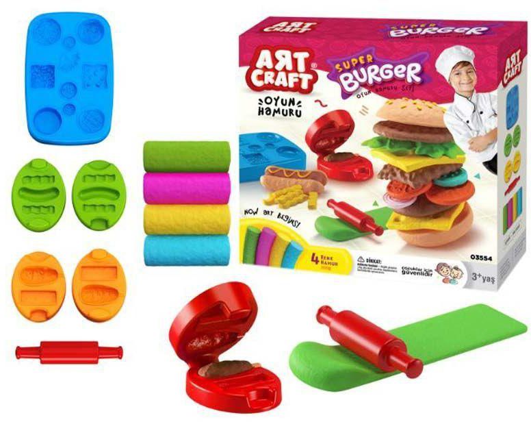 Dede - Art Craft Hamburger Dough Set - 200G- Babystore.ae