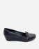 Tata Tio Leather Wedge Shoes - Black